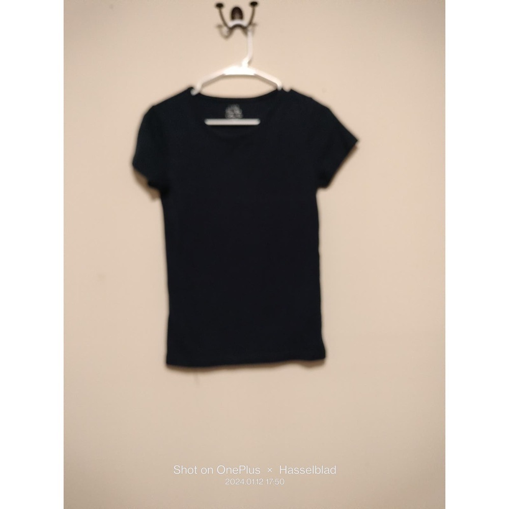 The Talbots Tee Pima Cotton Size Small Navy blue Tshirt H0220